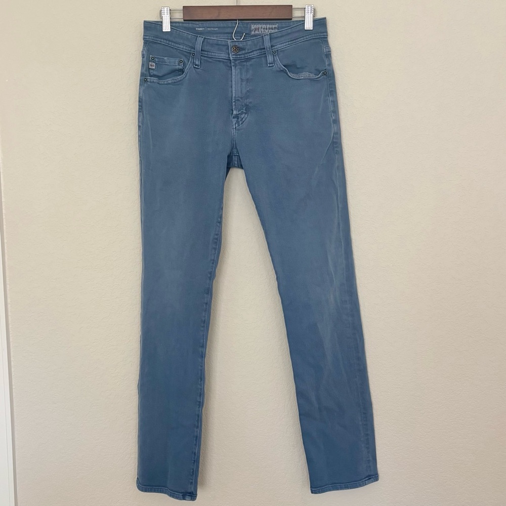 AG Everett Slim Straight Jeans 29x33 Blue Premium Designer Denim